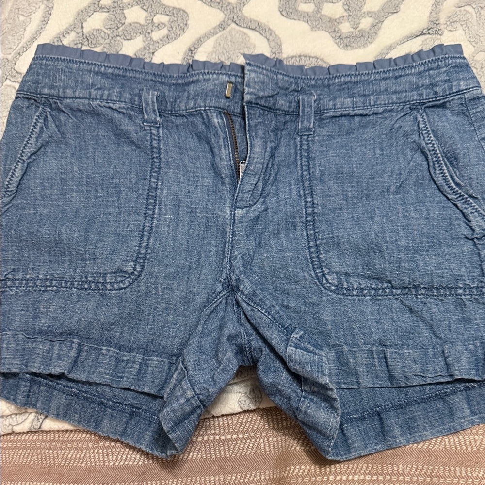 LOFT Blue Denim Jean Shorts
